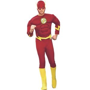DC COMICS Deluxe The Flash Costume, M/L-Teen(NO MASK OR BOOTS) READ!!